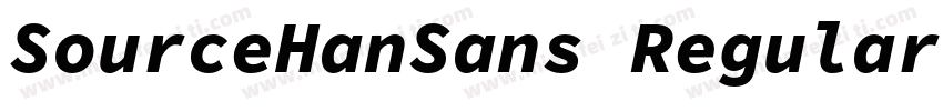 SourceHanSans Regular Identity H字体转换